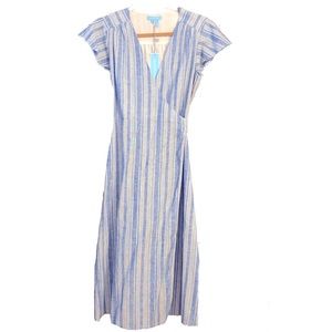 Draper James Striped Linen Dress Size 4